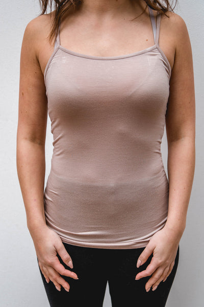 taupe camisole