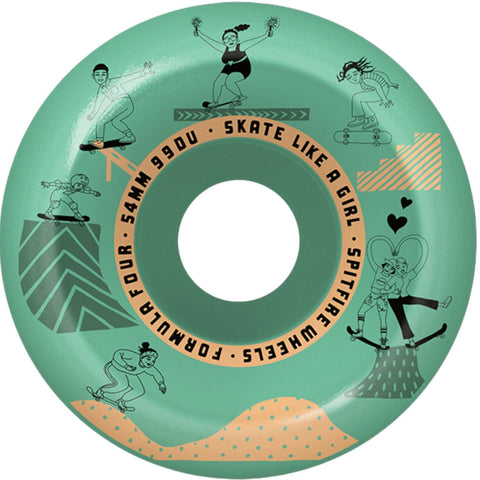 Spitfire | 54mm/99a Skate Like a Girl Forumula Four - Full Conical Shape