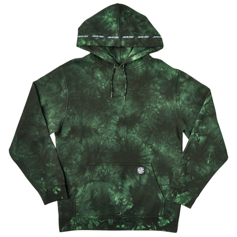 Santa Cruz | Strip Repeat Pullover Sweatshirt - Tie Dye Green/Black