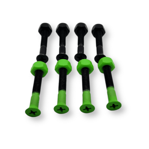 Tripin' Hardware | 1.25" Phillips - Sonic Green - Green/Black