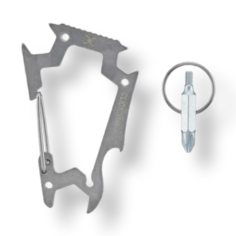 Click Carabiners | 7 in 1 Skate Tool - Silver