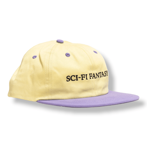 Sci-Fi Fantasy | Flat Logo Hat - Cream/Purple