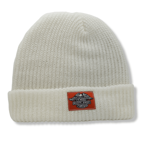 winegardspecialproducts | Knit Beanie - Natural / Dirty Bird Patch