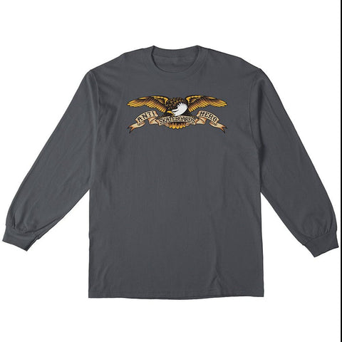 Anti-Hero | Eagle Longsleeve - Charcoal