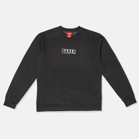 Baker | Brand Logo Crewneck Pullover - Navy Heather