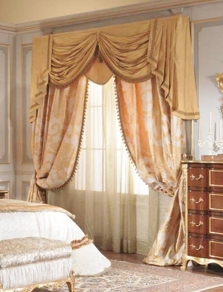 Window Treatment, Swags and Tails valance Curtain – Luxury Window