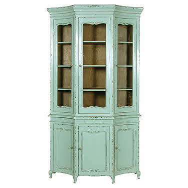 Turquoise Display Cabinet And Bookcase French Style Luxury