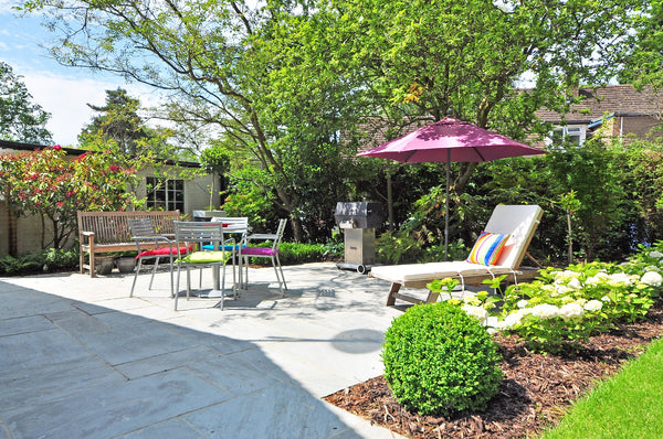 backyard with lawn furniture