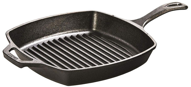 Lodge 10.5 Inch Square Cast Iron Grill Pan