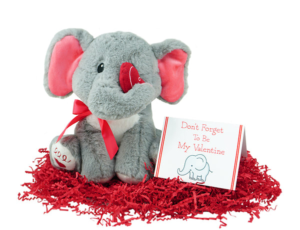 valentines elephant plush