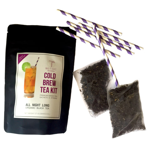 Big T NYC Organic Couture Tea - Vietnamese Black Tea All Night Long Cold Brew Tea Kit