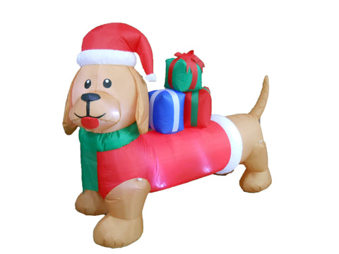 6 Foot Long Christmas Dog
