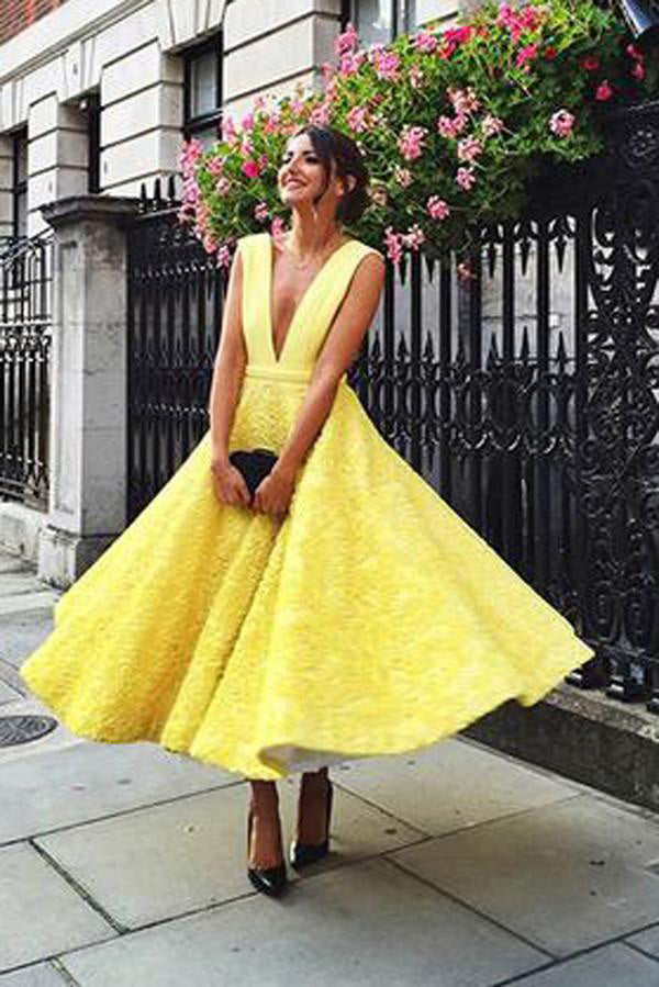 yellow party dress uk