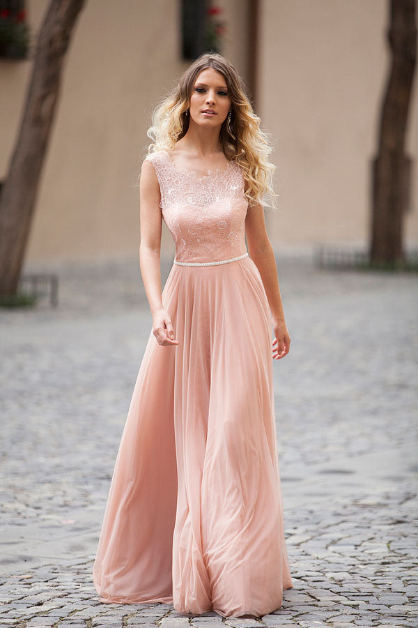 pink long dresses uk