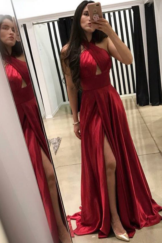 dark red prom dresses uk