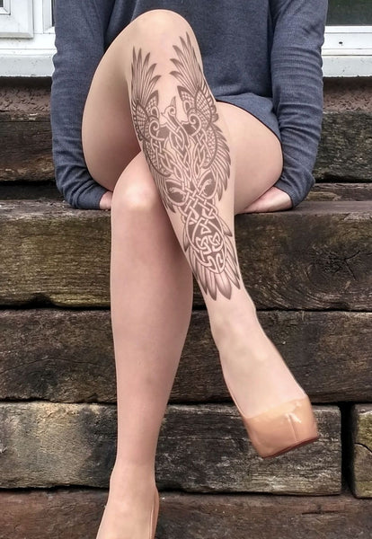 Celtic Phoenix Tattoo Printed Tights & Pantyhose | Online Store – Stop &  Stare