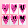 Limited Edition 5" x 7" Heart Paintings