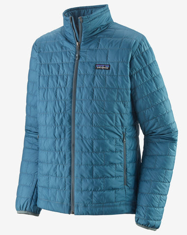 The mens Patagonia Nano Puff Jacket is a must have when on the move -Shop Globuswinshot Clothing for a large selection of outdoor wear with same day shipping to your front door.