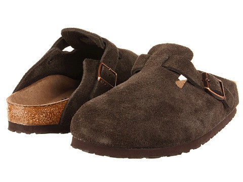 Birkenstock Boston Clog-Mocha Suede 