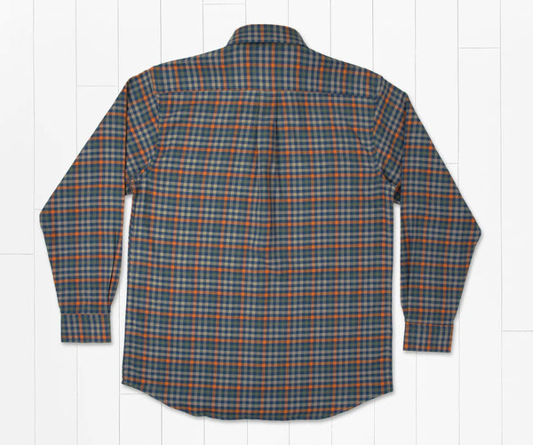 Southern Marsh Boothville Flannel Shirt-Slate & Burnt Taupe