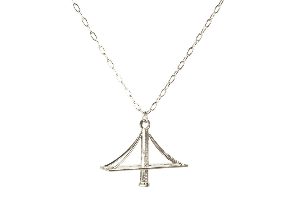 New Bay Bridge Necklace Sterling Silver - Free For Mind
