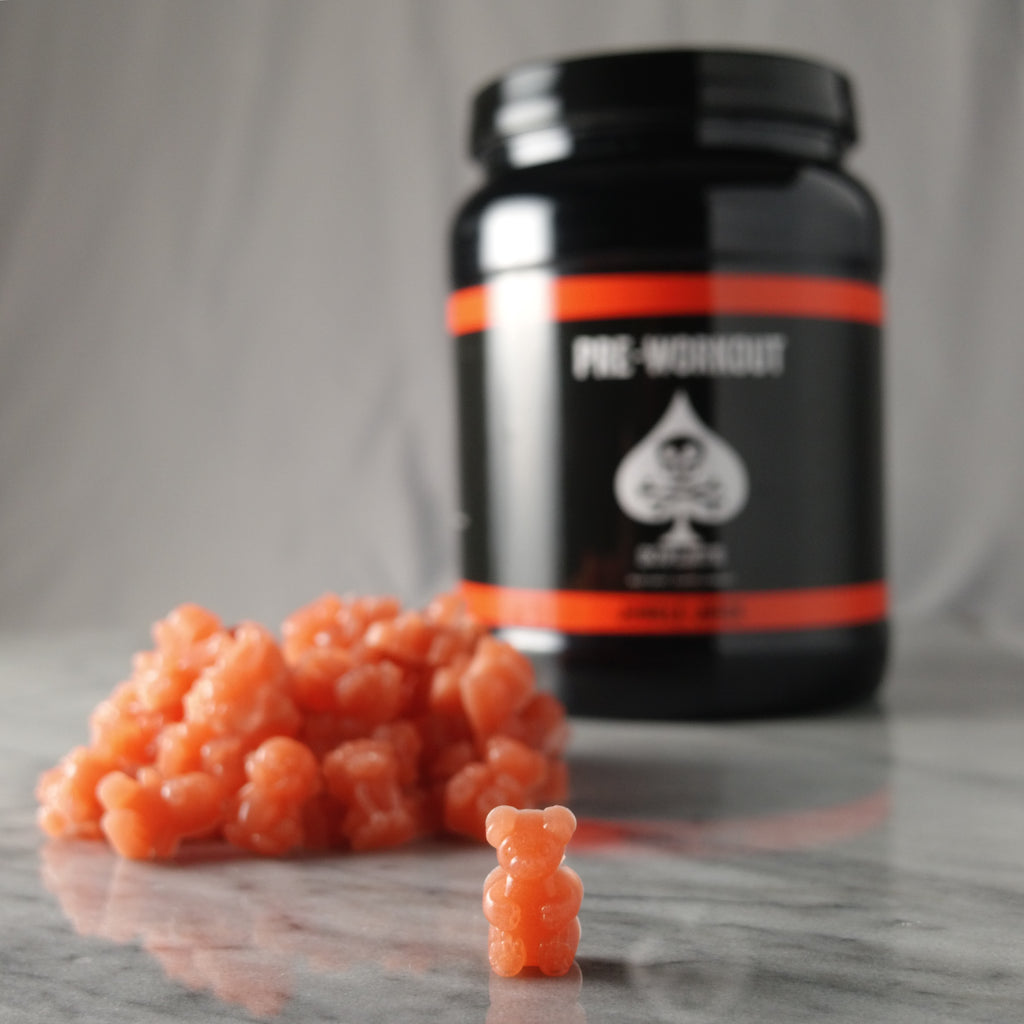 Simple Gummy bear pre workout for push your ABS