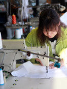 One of the artisans at the Aichi's Workshop