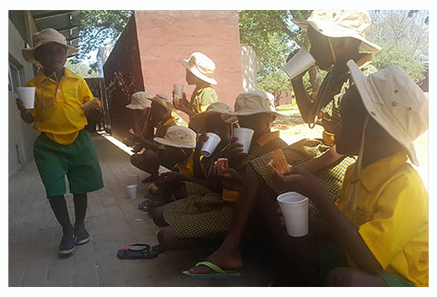 Educate Namibian Kids at lunch break