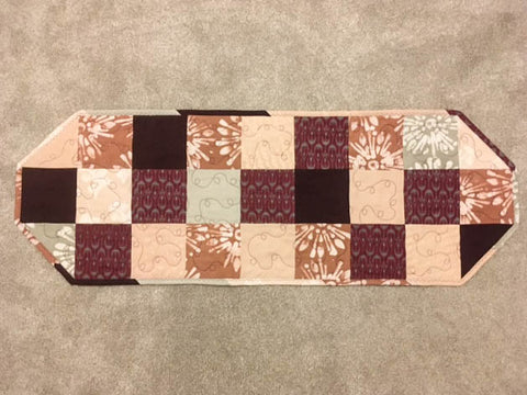 diy table runner finished product