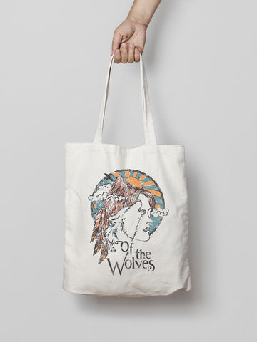 of the wolves canvas tote bag