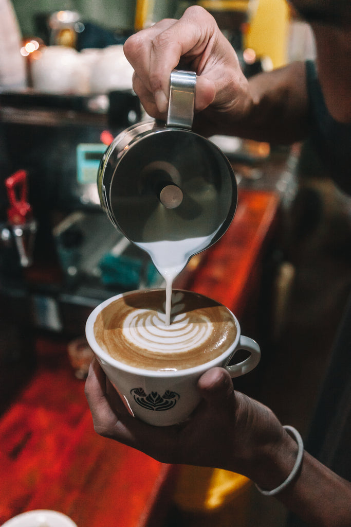 cafe loco, latte art, ordering ethically sourced coffee, sustainably sourced, guatemalan coffee