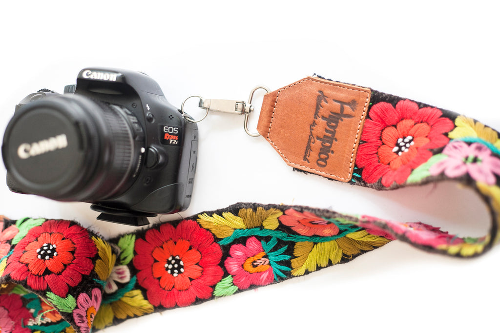 Hiptipico Camera Strap, Free People Camera Strap, Free People Bag Strap, Embroidered Camera Strap, Travel Gift Ideas