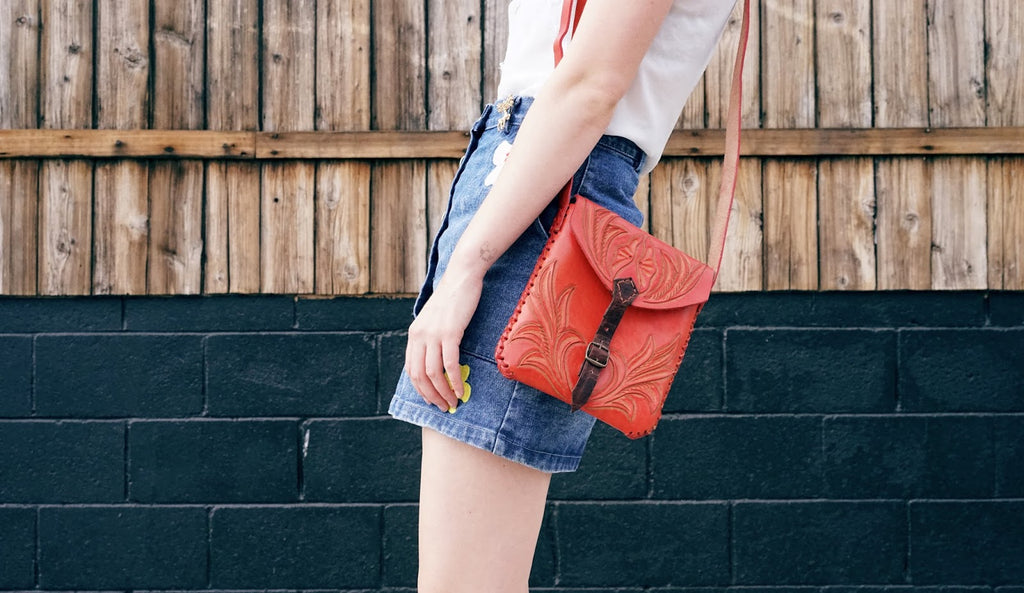 hiptipico ethical fashion blog, handmade tooled purse, a fashion nerd