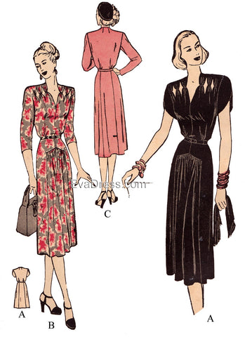 1947 Dress with Cutouts