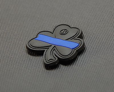 Protect And Serve Thin Blue Line 3D PVC Morale Patch Police LEO SWAT Hook 