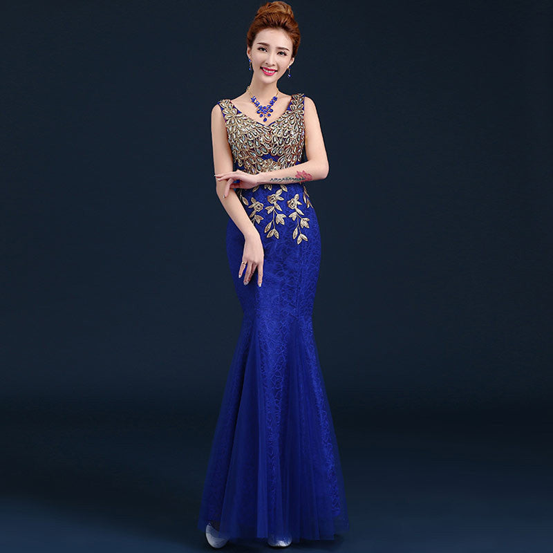 blue dress design