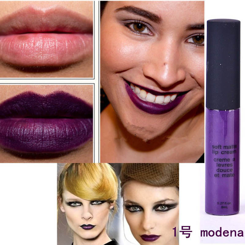 dark purple matte liquid lipstick