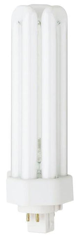 42 Watt Triple Twin Tube CFL Light Bulb, 3500K Cool White GX24q-4 Base, Box