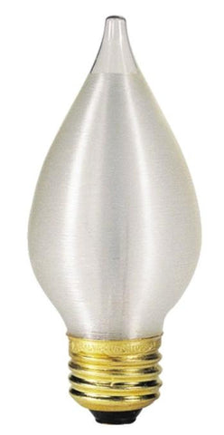 25 Watt C15 Glowescent® Incandescent Light Bulb, 2700K White E26 (Medium) Base, 120 Volt, Card