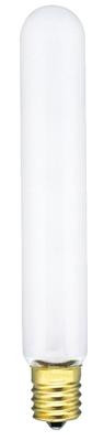 25 Watt T6 1/2 Incandescent Light Bulb, 2700K Clear E17 (Intermediate) Base, 120 Volt, Card