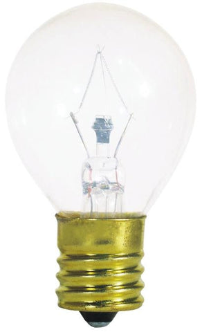 40 Watt S11 Incandescent Microwave Light Bulb, 2700K Clear E17 (Intermediate) Base, 115/125 Volt, Card