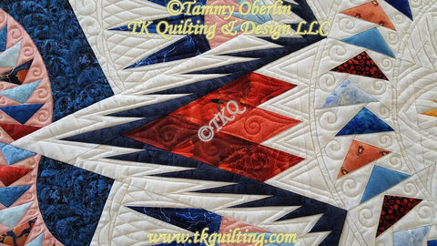 Glacier Star Quilting Detail