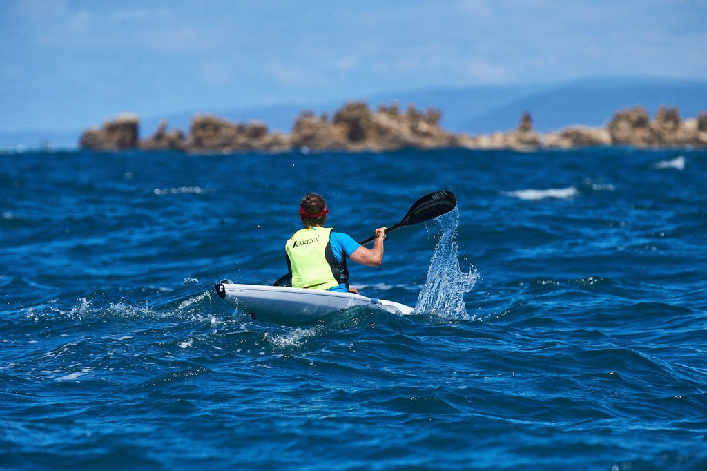 Next Level Kayaking Vaikobi Hi Vis Ocean Racing PFD Yellow Orange Blue Pink Red Hobart Tasmania Paddling Kayak Paddle Surf Ski