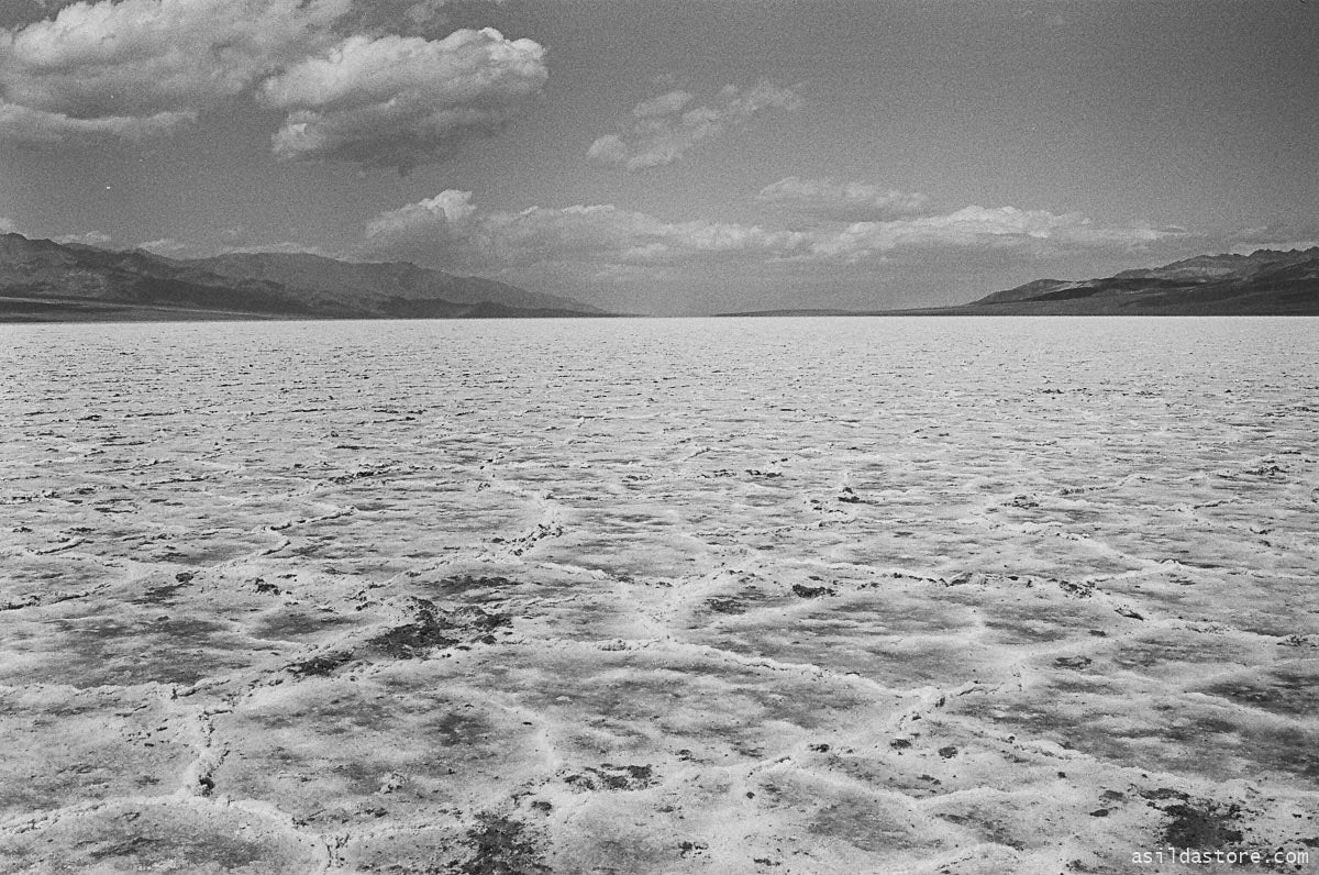 Badwater Basin in Death Valley. Shot on 35mm film HP5 and Leica M6