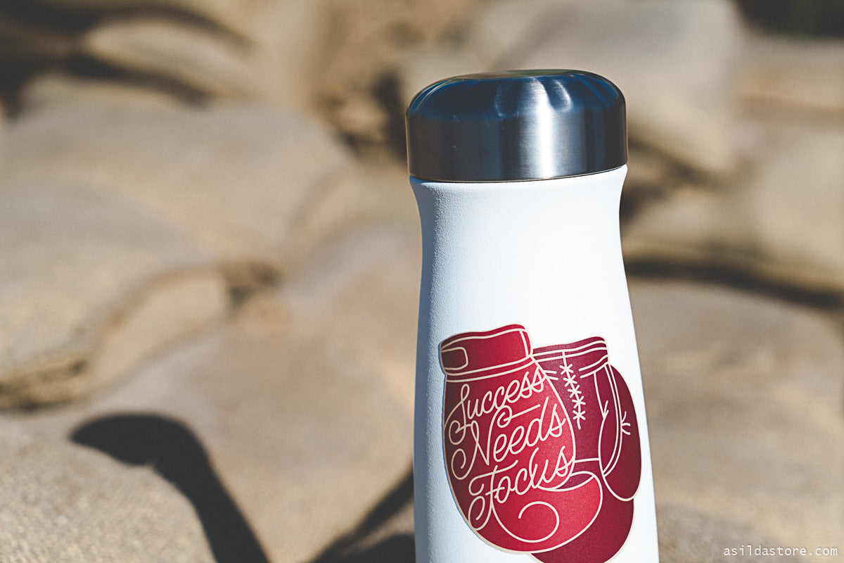 S'well insulated bottle with stickers