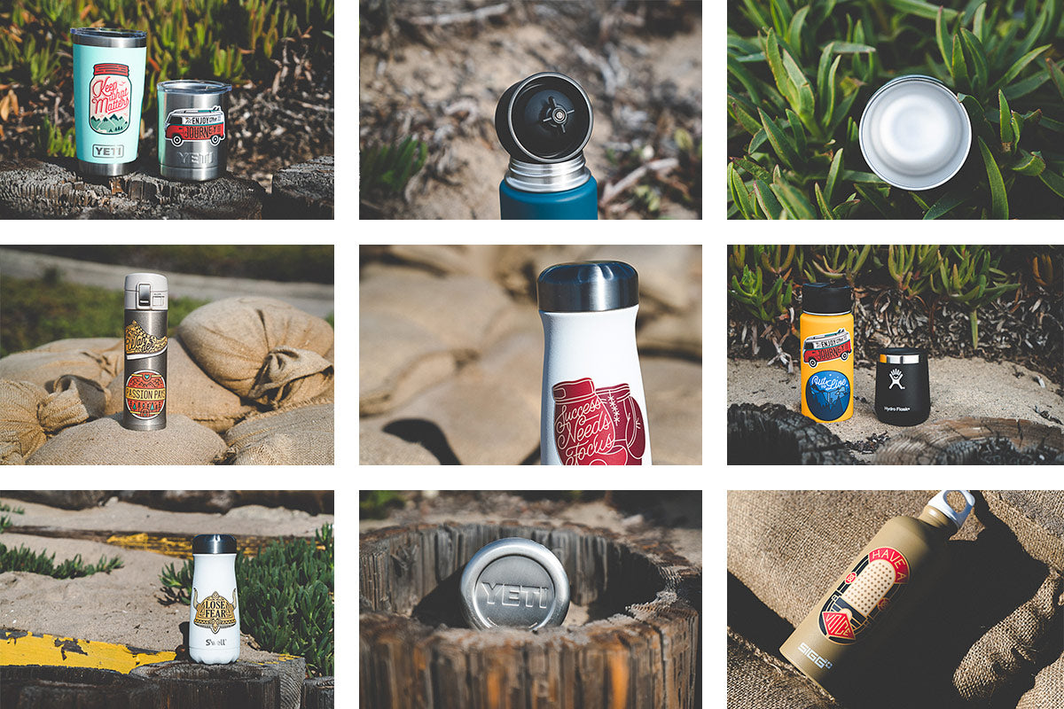 Insulated Water Bottle Brands Collage
