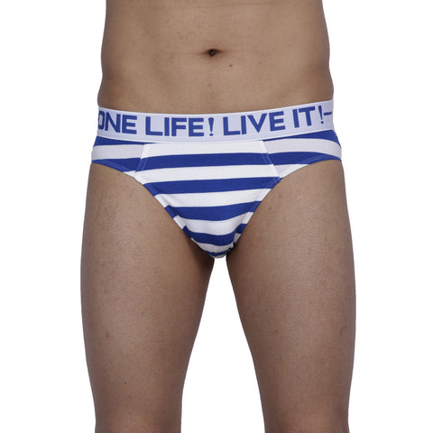 OLLI COOL BRIEF BLUE & WHITE STRIPES 2 PC Pack