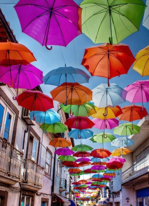 Umbrellas in the Sky