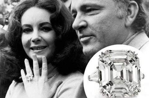 Elizabeth Taylor’s 33-carat Asscher cut Krupp diamond engagement ring