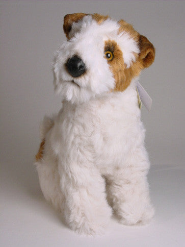 wire fox terrier stuffed animal